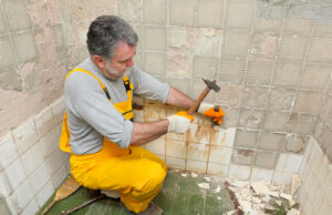 Bathroom Tiles Removal After